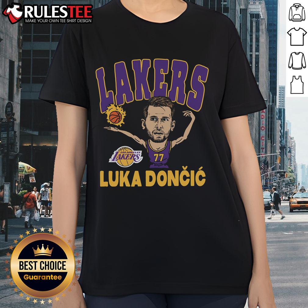 Awesome Luka Dončić Los Angeles Lakers Homage Player T-Shirt - Image 3