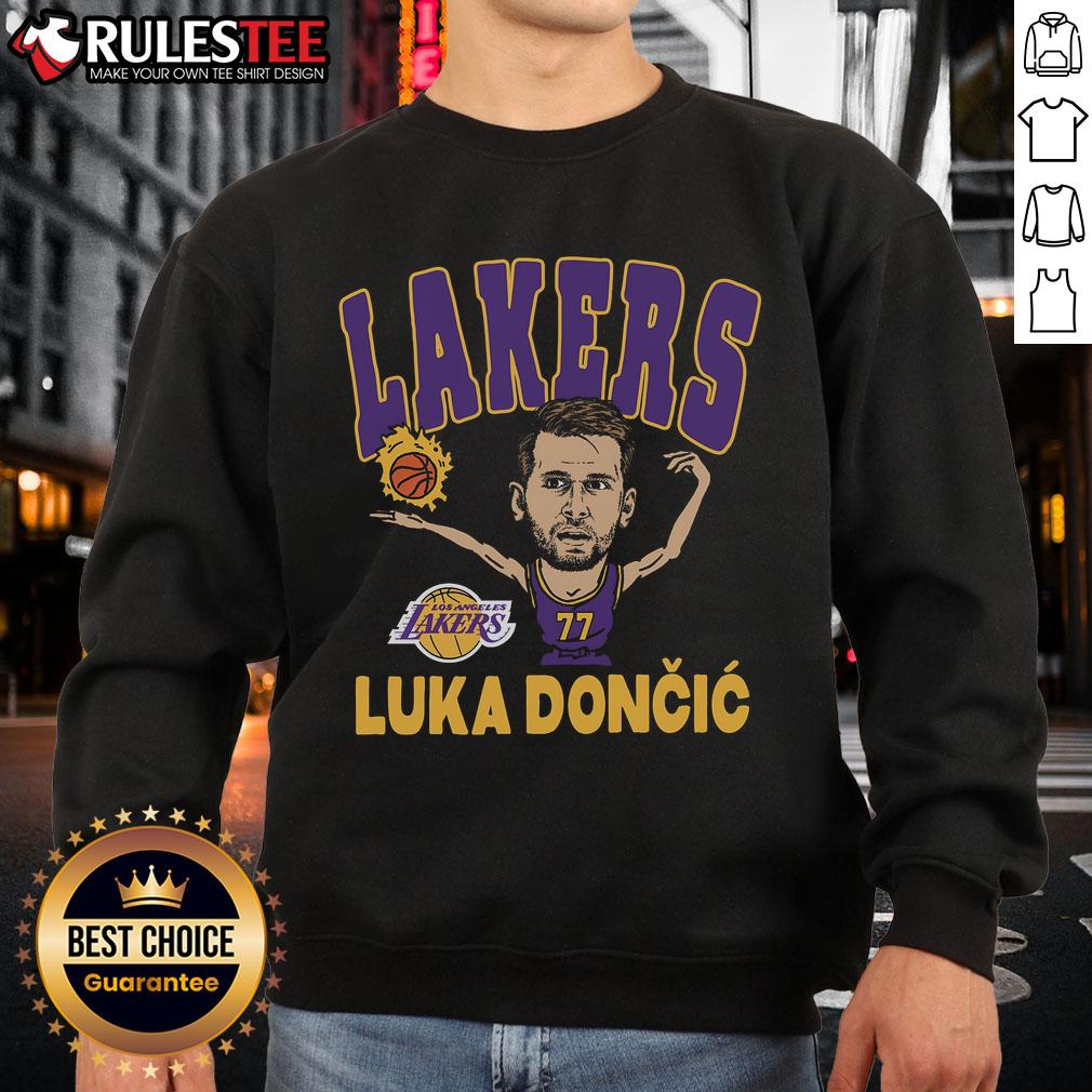 Awesome Luka Dončić Los Angeles Lakers Homage Player T-Shirt - Image 5