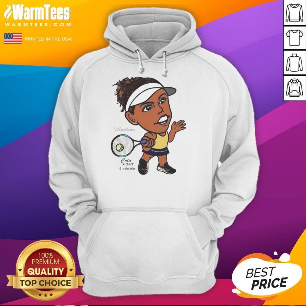 Awesome Madison Keys Tennis Player Big Head T-Shirt - Image 2