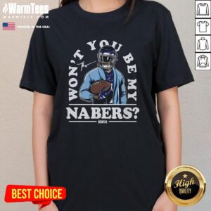 Alternative view of Awesome Malik Nabers New York G Be My Nabers NFLPA T-Shirt
