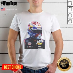 Awesome Max Verstappen Racing Big Face Graphic Signature T-Shirt