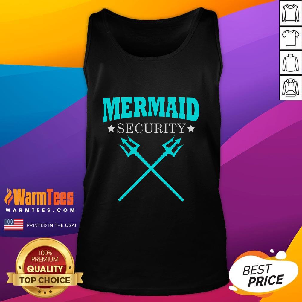 Awesome Merman Mermaid Security T-Shirt - Image 4