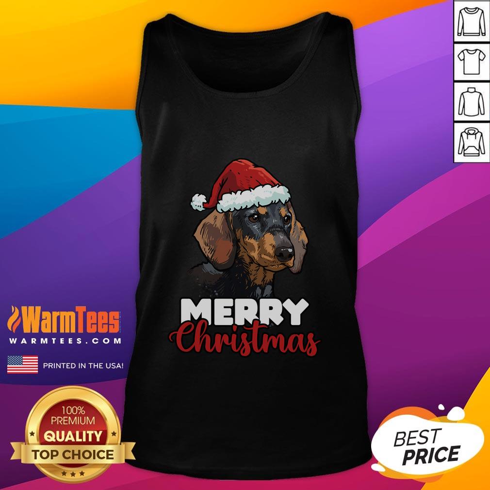 Awesome Merry Christmas Dachshund Dog Lover T-Shirt - Image 4