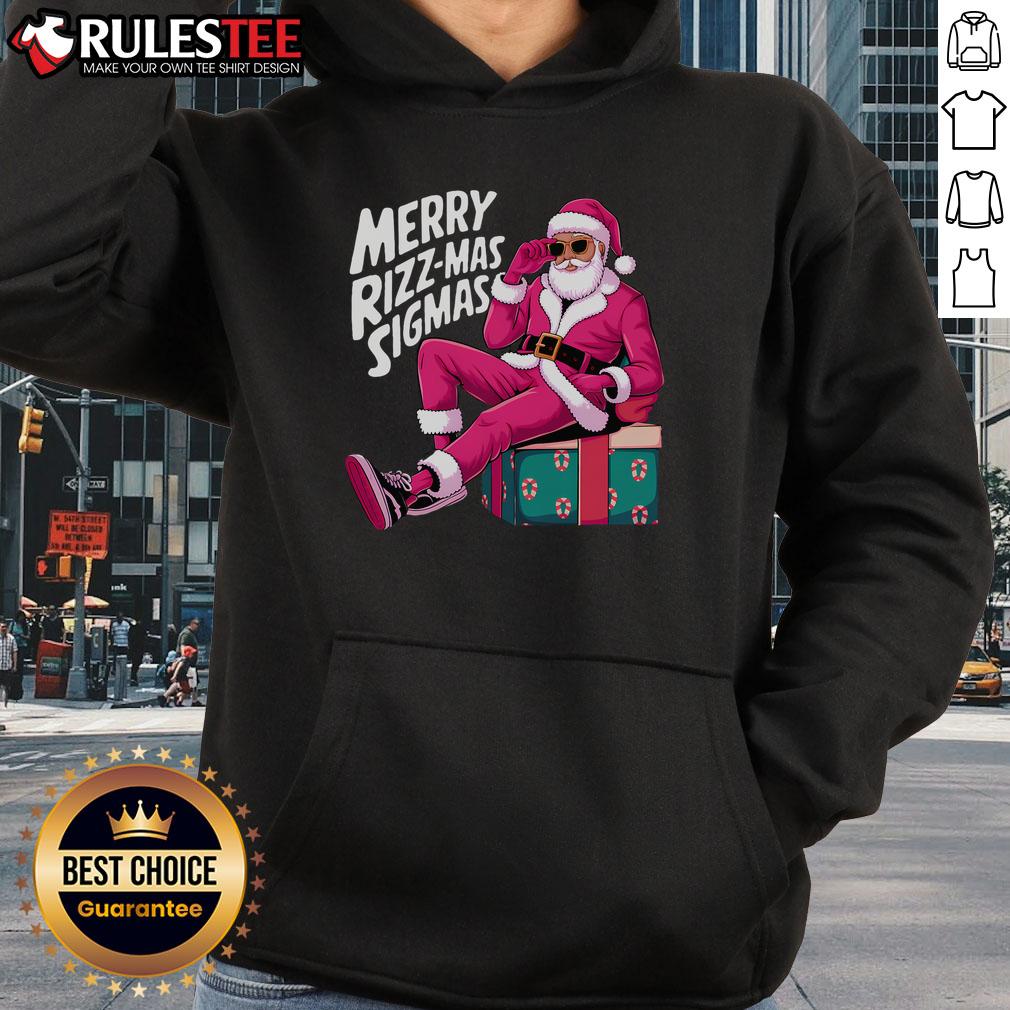Awesome Merry Rizzmas Sigmas Santa Rizzler T-Shirt - Image 2