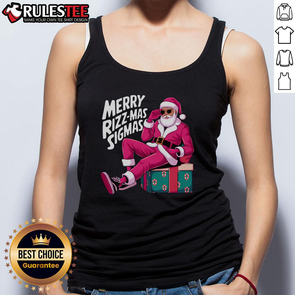 Awesome Merry Rizzmas Sigmas Santa Rizzler T-Shirt - Image 4