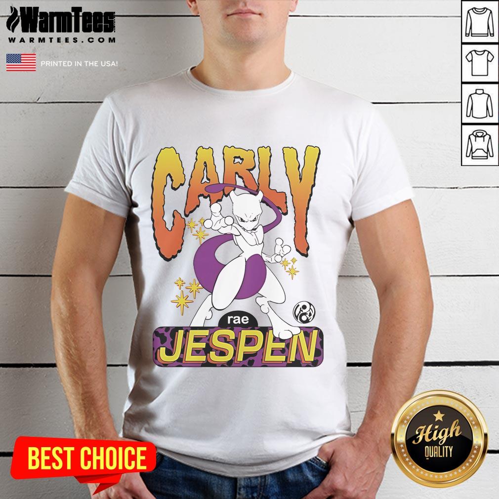Awesome Mewtwo Pokemon Carly Rae Jespen Brian Robert Jones T-Shirt