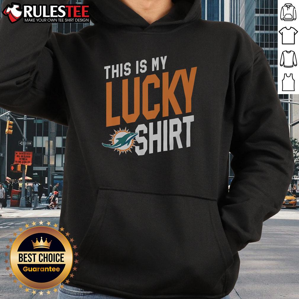 Awesome Miami Dolphins This Is My Lucky T-Shirt - Image 2