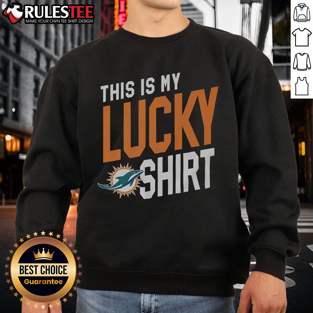 Awesome Miami Dolphins This Is My Lucky T-Shirt - Image 5