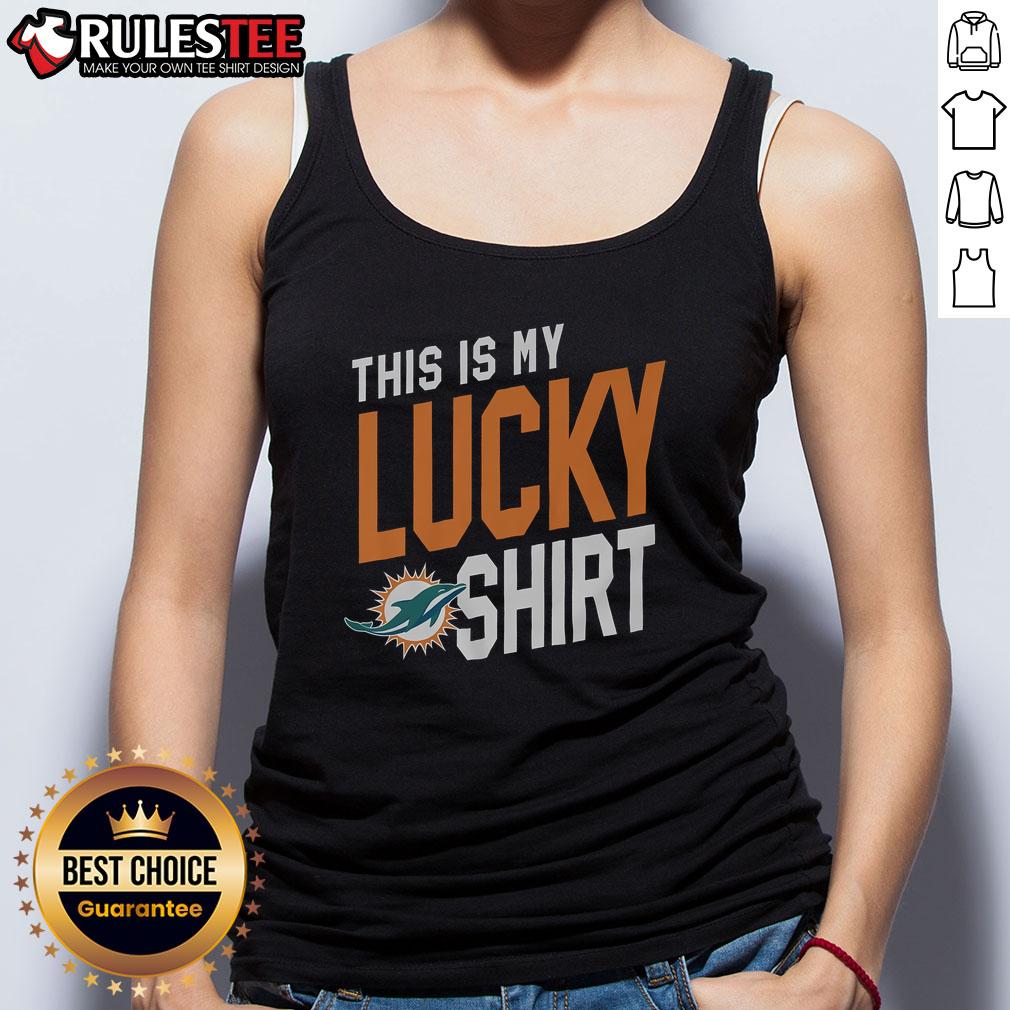 Awesome Miami Dolphins This Is My Lucky T-Shirt - Image 4