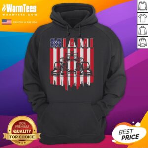 Alternative view of Awesome Miami Formula Racing Track Circuit United States Flag T-Shirt