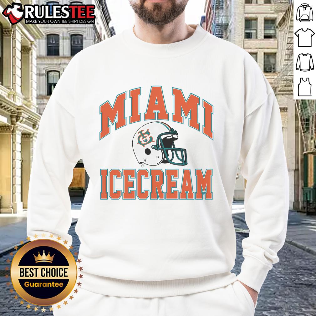 Awesome Miami Ice Cream Helmet T-Shirt - Image 5
