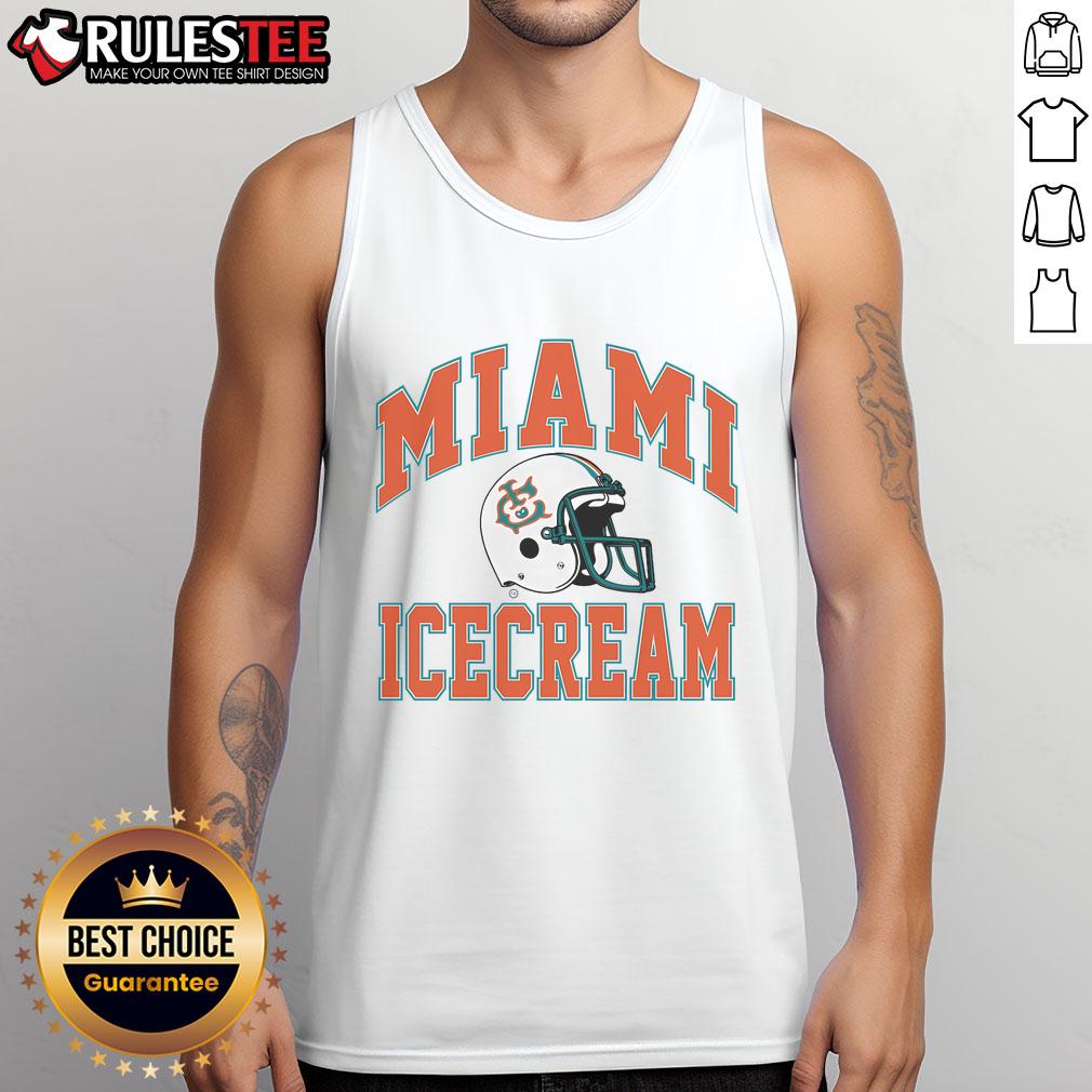 Awesome Miami Ice Cream Helmet T-Shirt - Image 4