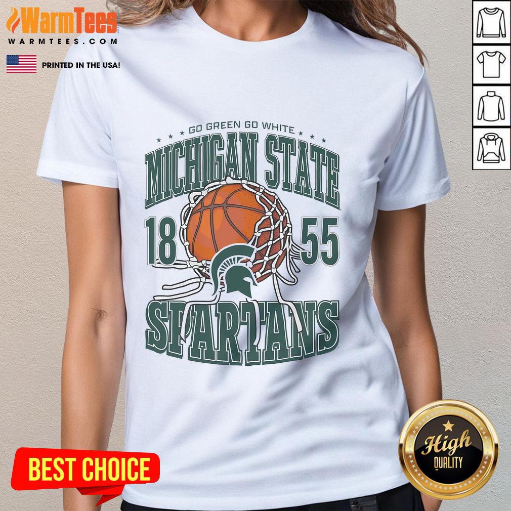 Awesome Michigan State Spartans Cut The Net T-Shirt - Image 3
