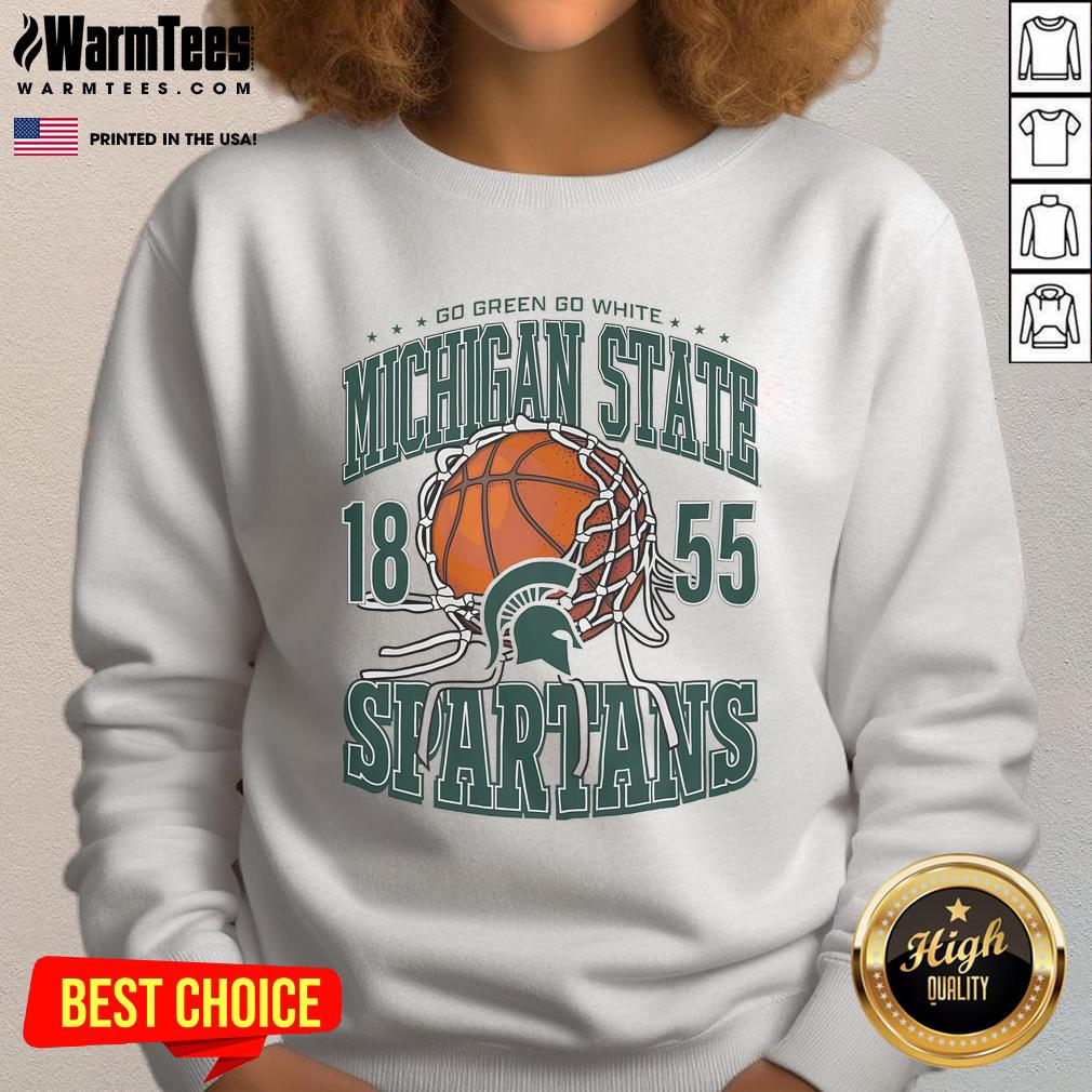Awesome Michigan State Spartans Cut The Net T-Shirt - Image 5