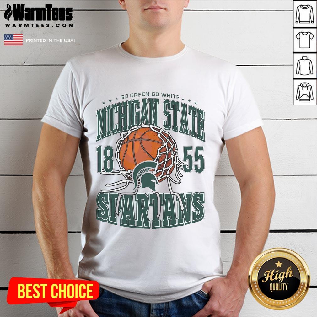 Awesome Michigan State Spartans Cut The Net T-Shirt