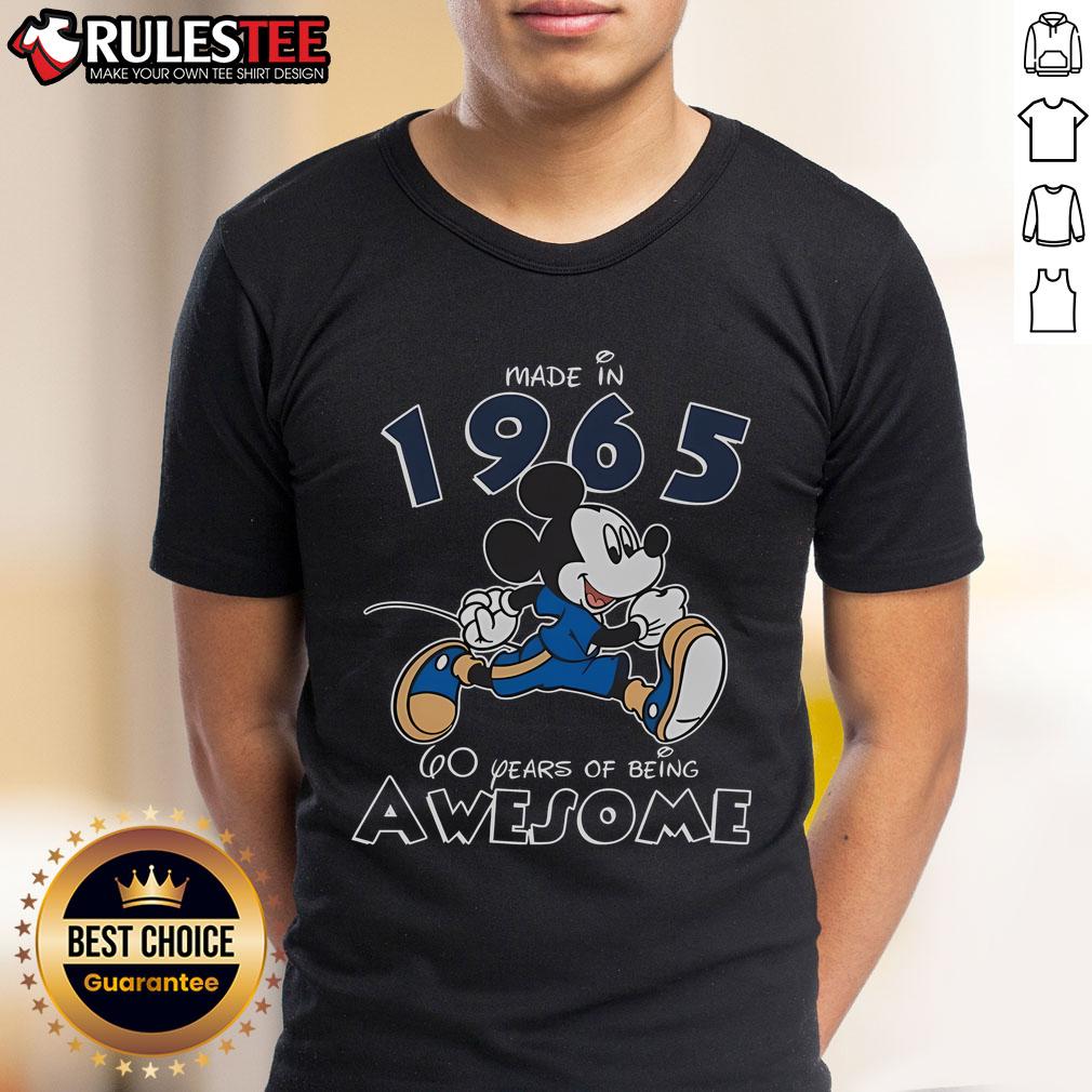 Official Mickey Disney Made In 1965 60 Years Of Being Awesome T-Shirt