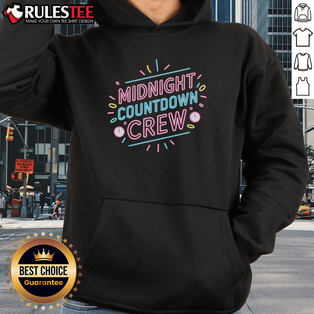 Awesome Midnight Countdown Crew New Year Eve Party Festive Vibes Neon T-Shirt - Image 2