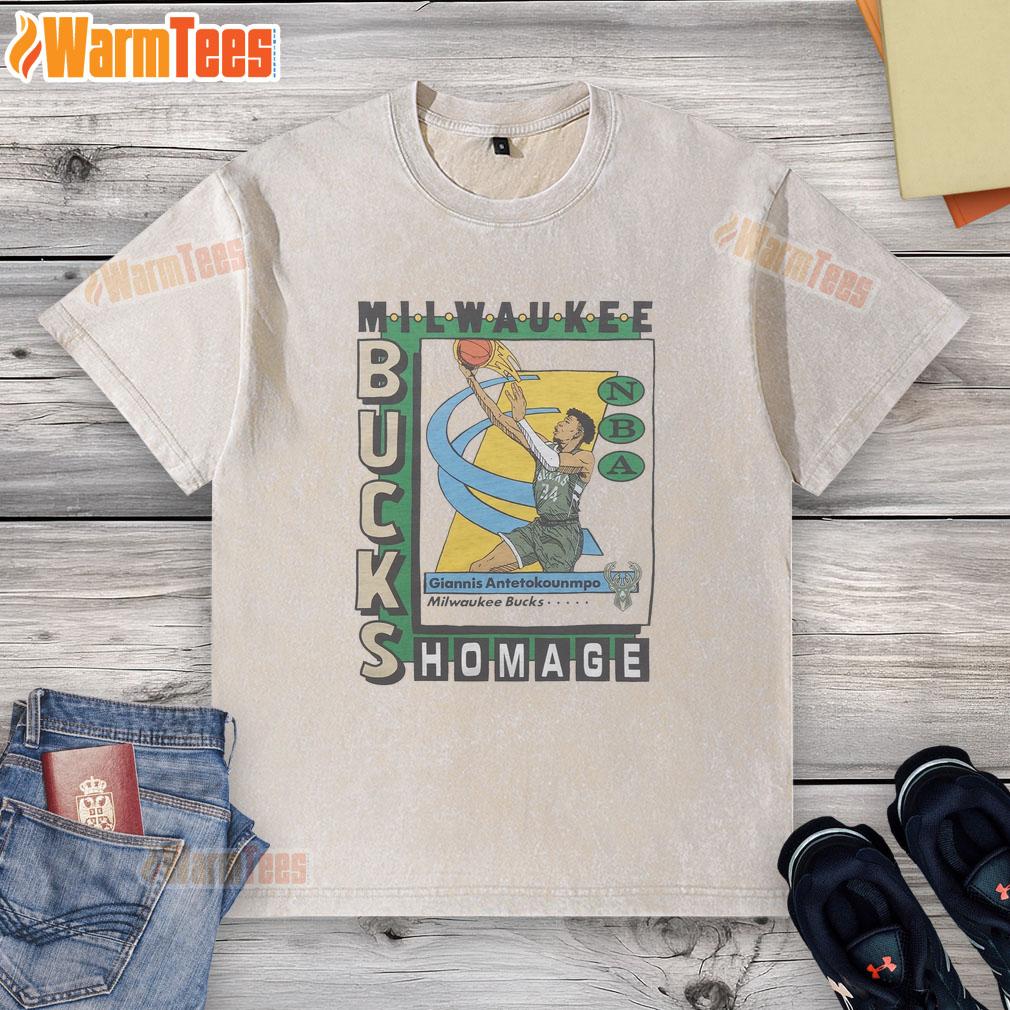 Awesome Milwaukee Bucks Trading Card Giannis Antetokounmpo T-Shirt - Image 6