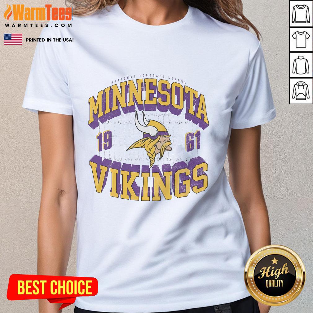 Awesome Minnesota Vikings Field Arched Wordmark T-Shirt - Image 3