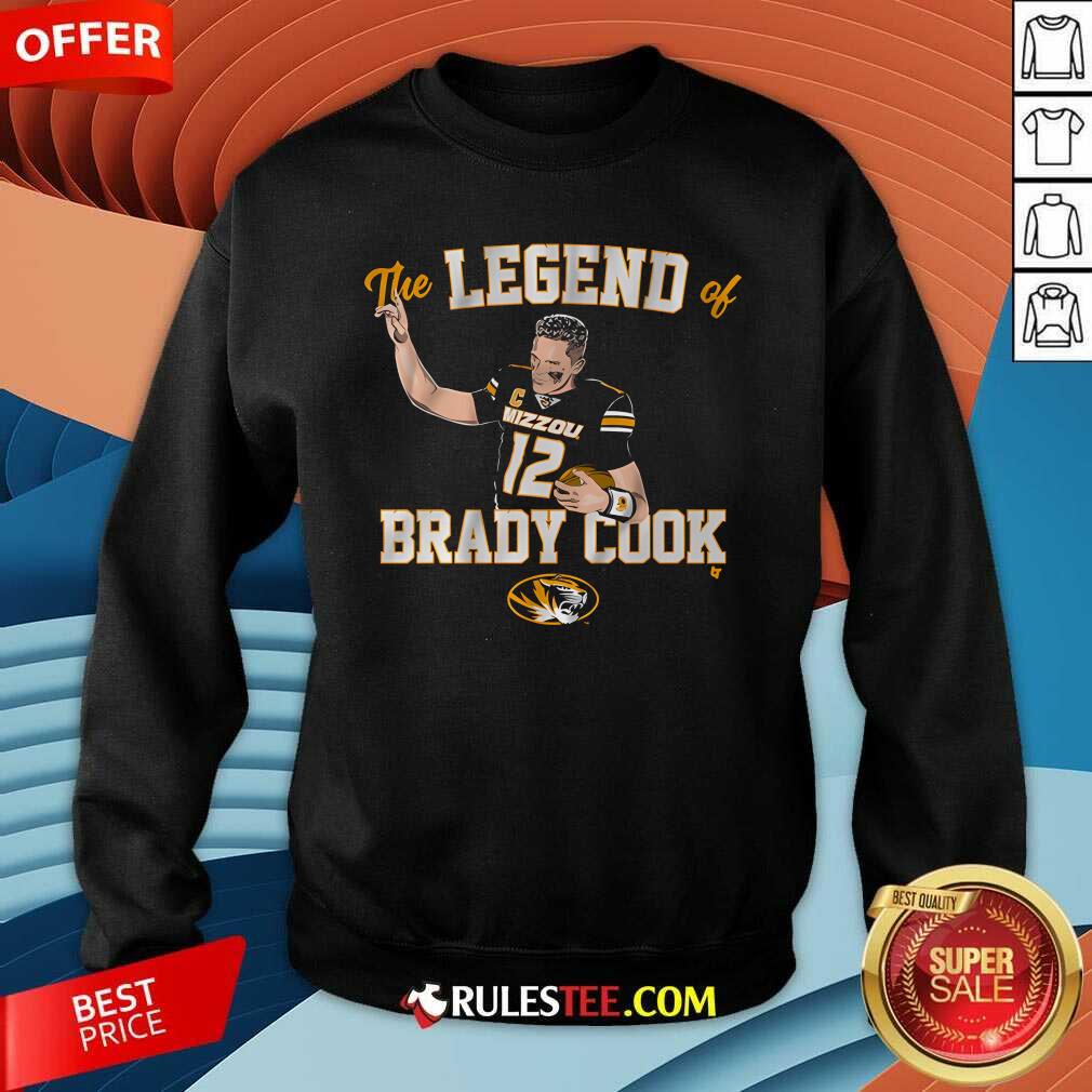 Awesome Mizzou Football The Legend Of Brady Cook T-Shirt - Image 3
