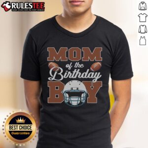 Awesome Mom Of The Birthday Boy Football T-Shirt