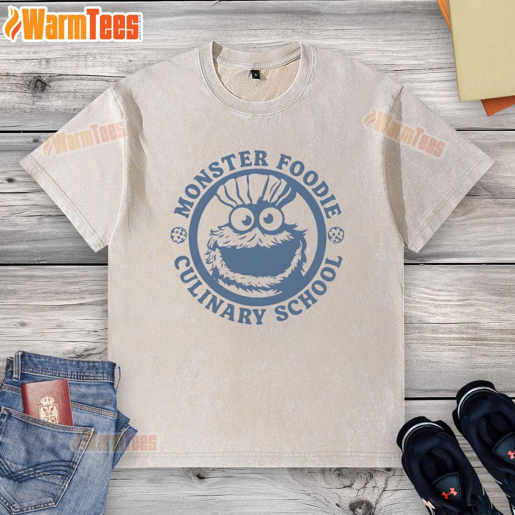 Awesome Monster Foodie Culinary School Cookies Monster T-Shirt - Image 6