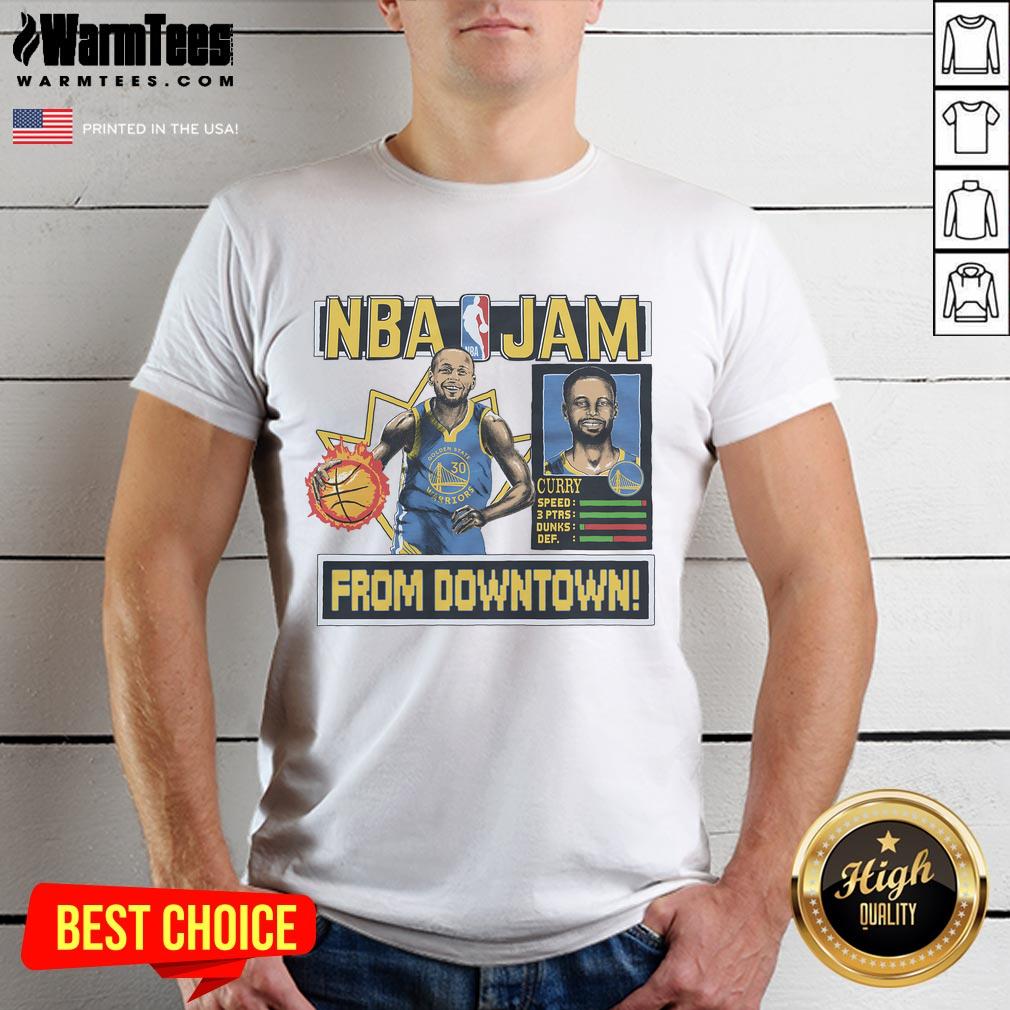 Awesome NBA Jam Warriors Stephen Curry T-Shirt