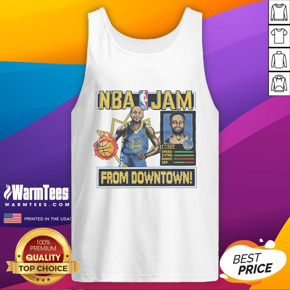 Awesome NBA Jam Warriors Stephen Curry T-Shirt - Image 4