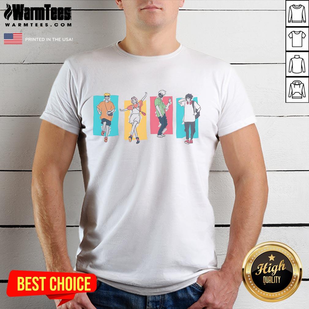 Awesome Naruto Party Colors Ninjas T-Shirt