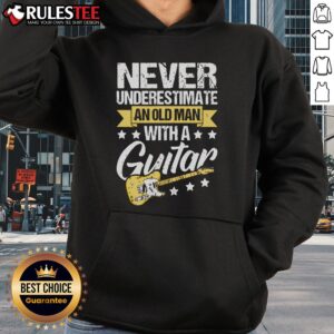 Alternative view of Awesome Never Underestimate An Old Man With A Guitar T-Shirt