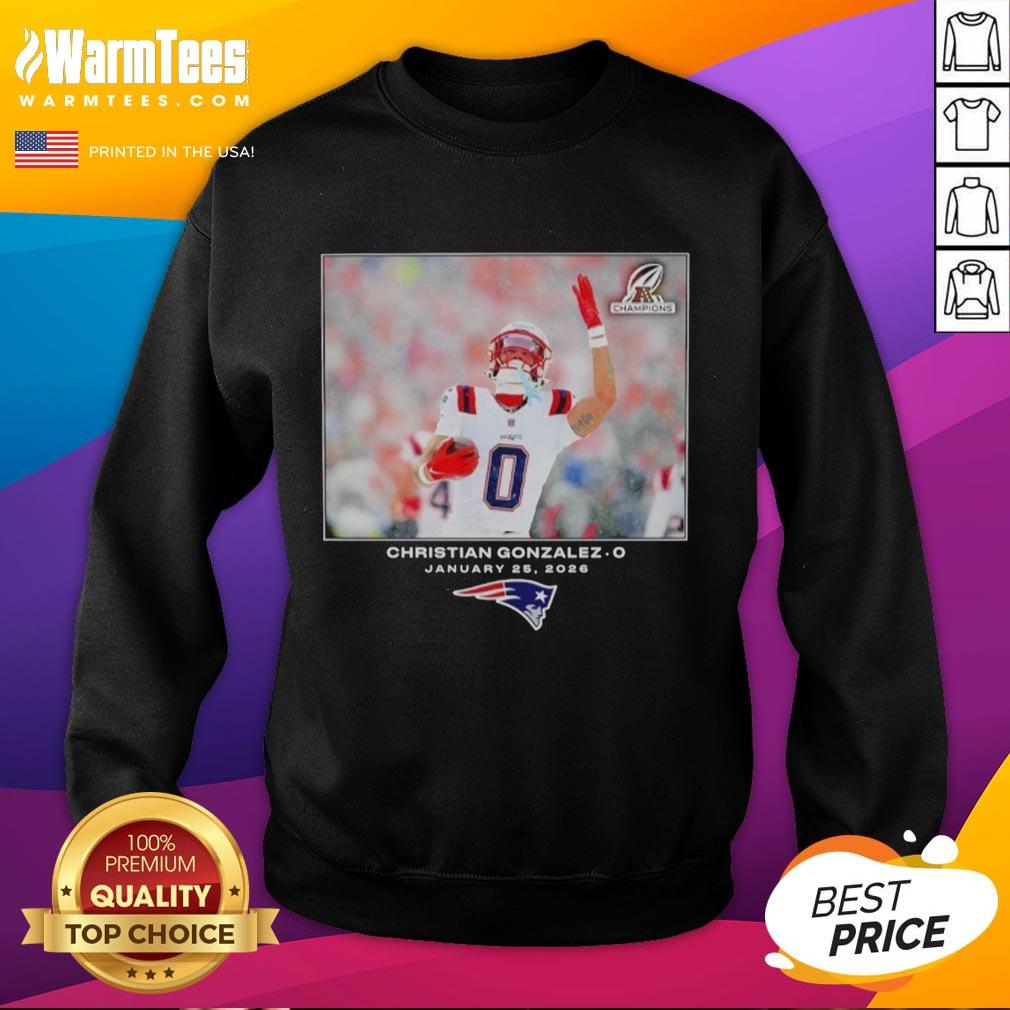 Awesome New England Patriots Christian Gonzalez NFL Flash Features Week 21 T-Shirt - Image 5