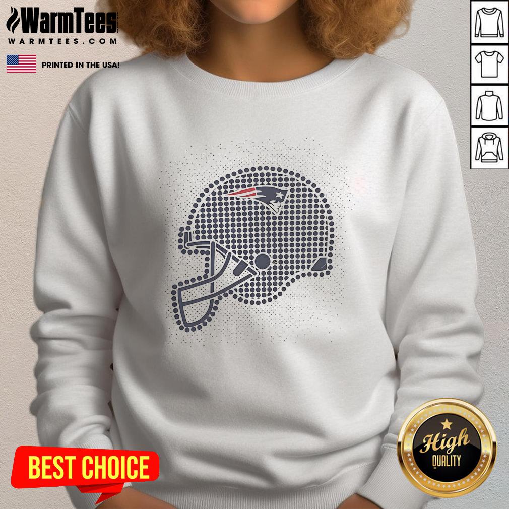 Awesome New England Patriots Polka Dots Helmet T-Shirt - Image 5