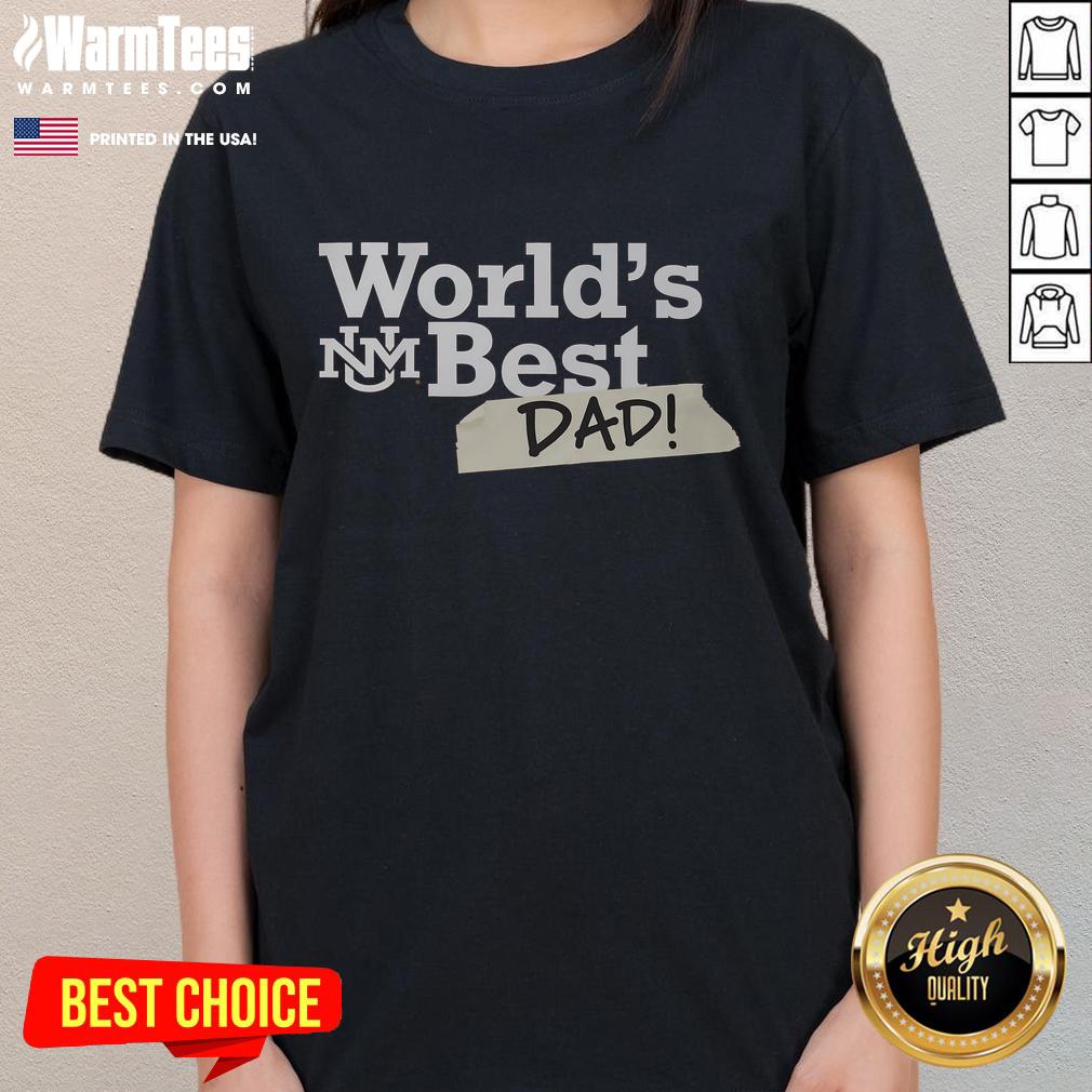 Awesome New Mexico Lobos World's Best Dad T-Shirt - Image 3