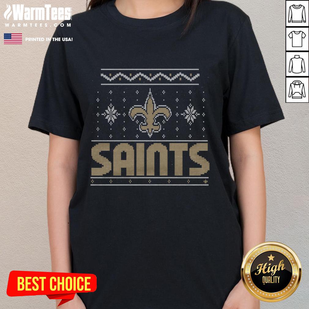 Awesome New Orleans Saints Holiday T-Shirt - Image 3
