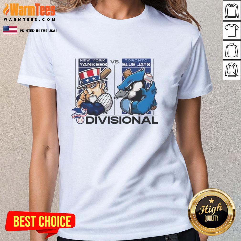 Awesome New York Yankees Vs Toronto Blue Jays American League Division Series 2025 Mascot T-Shirt - Image 3