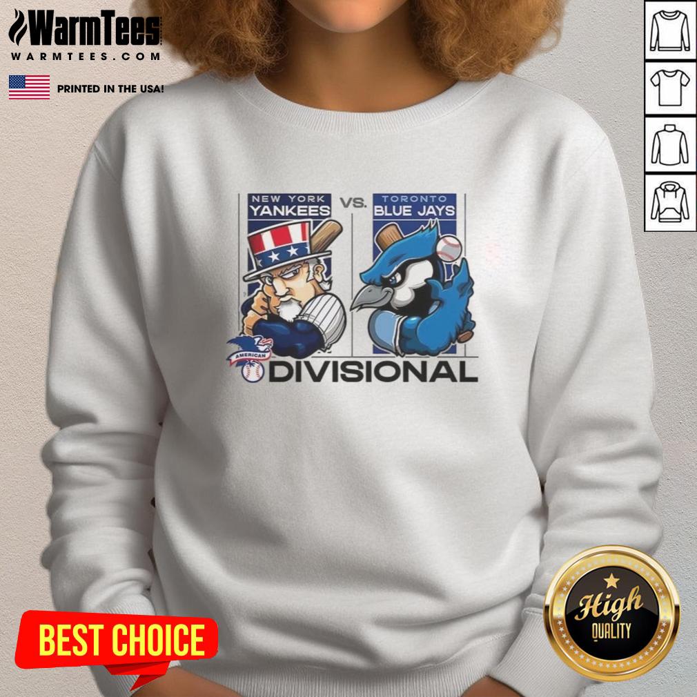 Awesome New York Yankees Vs Toronto Blue Jays American League Division Series 2025 Mascot T-Shirt - Image 5
