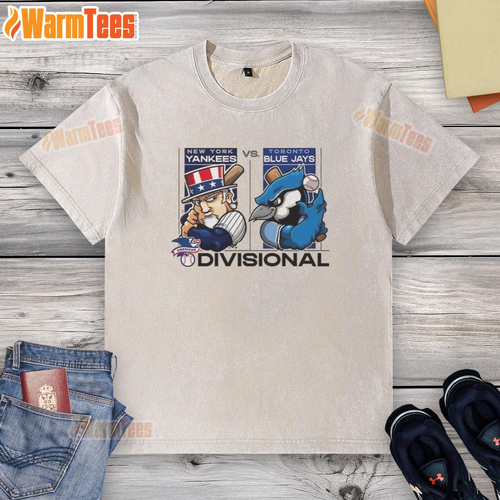 Awesome New York Yankees Vs Toronto Blue Jays American League Division Series 2025 Mascot T-Shirt - Image 6