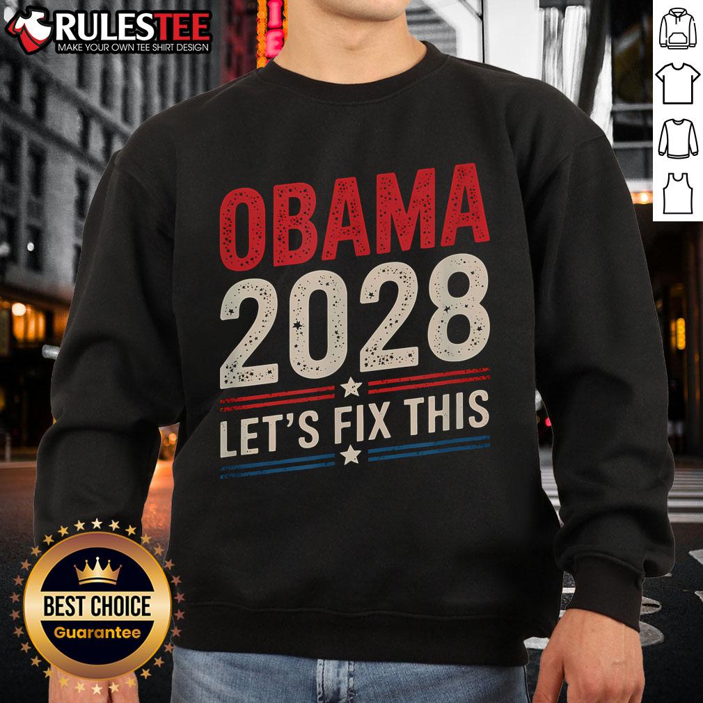 Awesome Obama Vintage Retro Patriotic 2028 Political Protest Rally T-Shirt - Image 5
