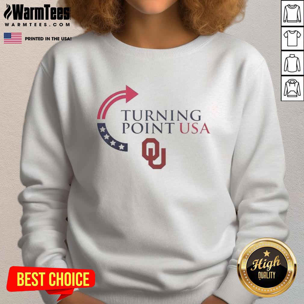 Awesome Oklahoma Sooners X Freedom Turning Point Usa Charlie Kirk T-Shirt - Image 5