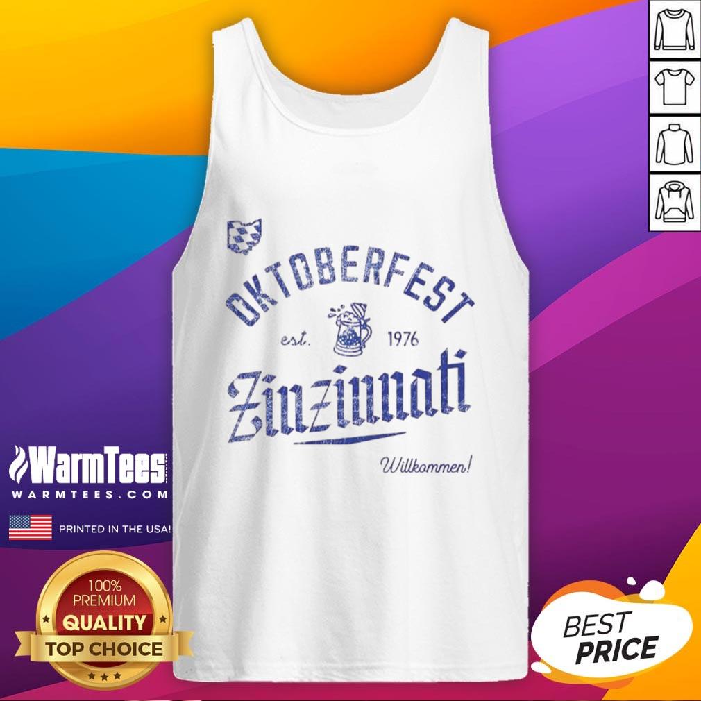 Awesome Oktoberfest Zinzinnati Willkommen Est 1976 T-Shirt - Image 4