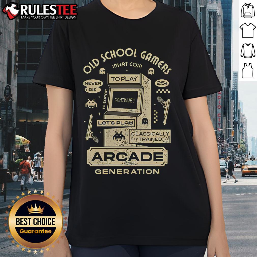 Awesome Old School Gamers Arcade Generation Vintage T-Shirt - Image 3