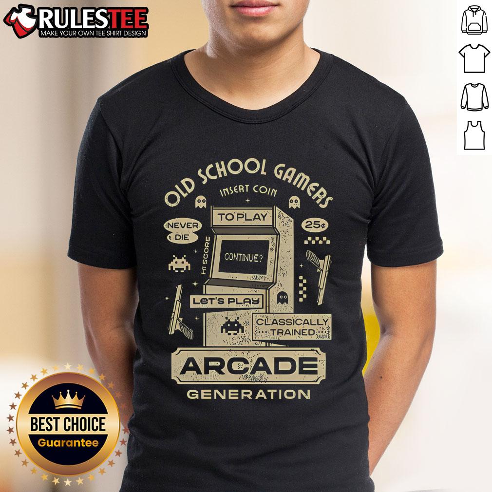 Awesome Old School Gamers Arcade Generation Vintage T-Shirt