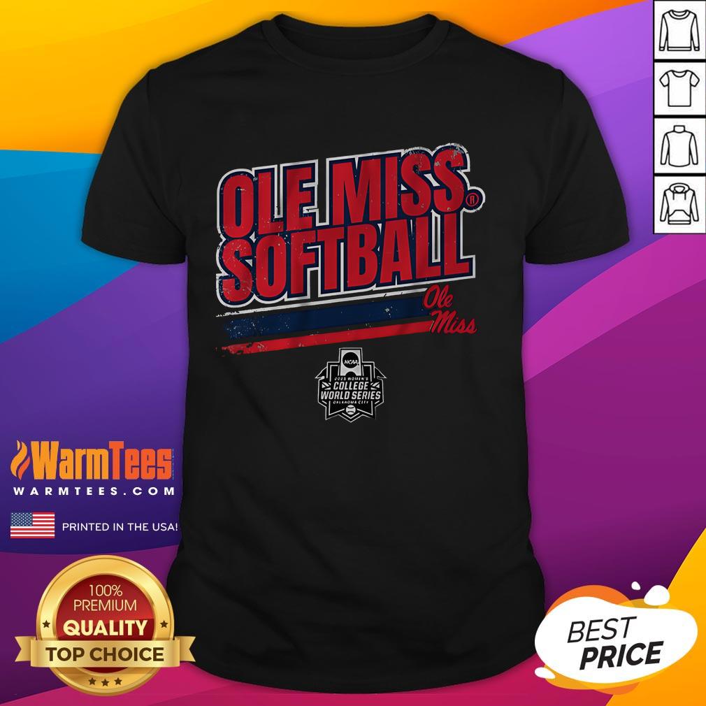Awesome Ole Miss Softball Women's College World Series Stripe T-Shirt