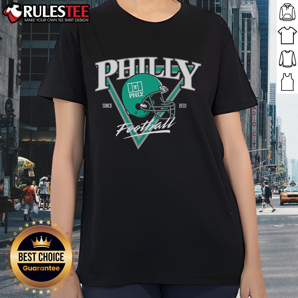 Awesome PHLY Football Since 1933 Helmet T-Shirt - Image 3