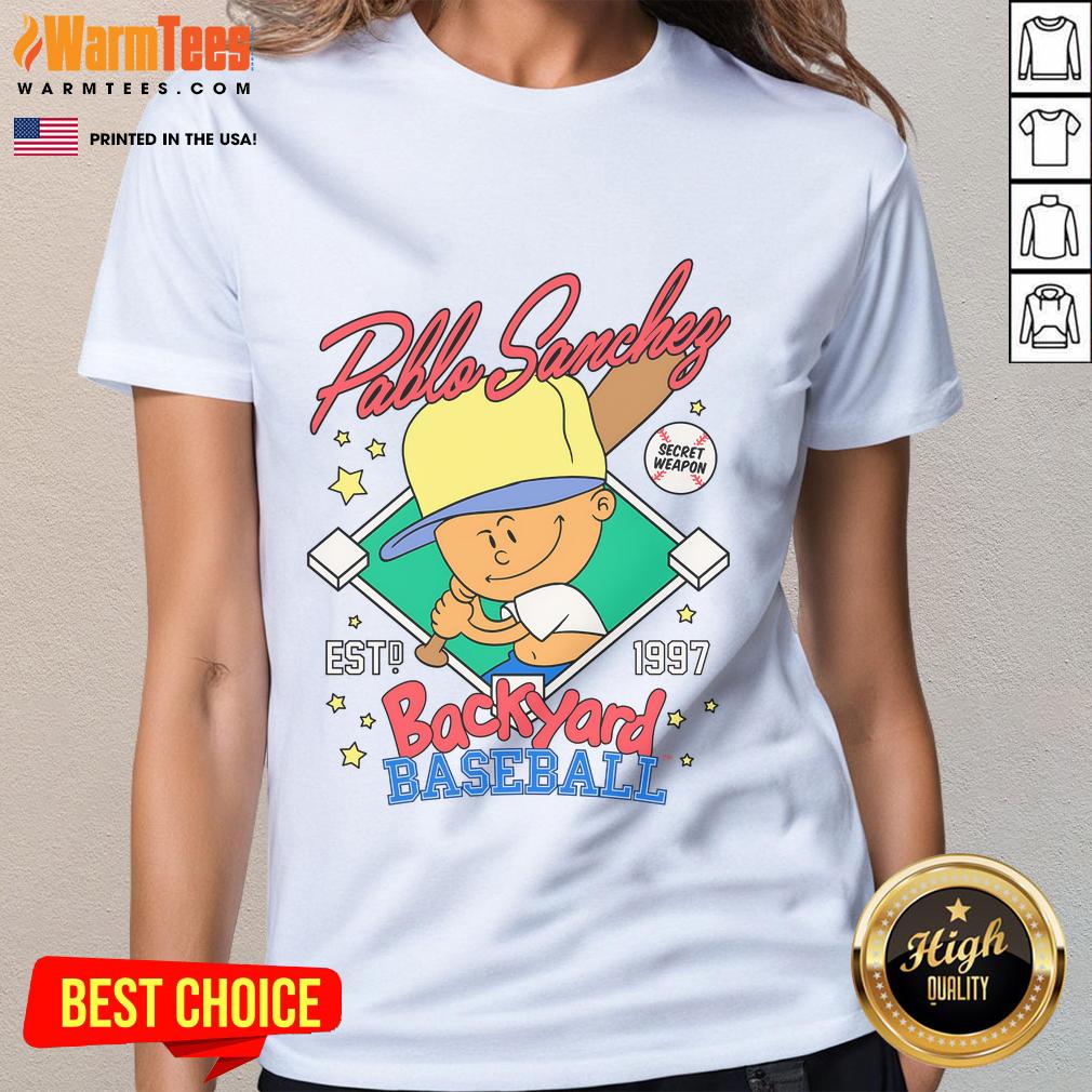 Awesome Pablo Sanchef Backyard Baseball Secret Weapon Est 1997 T-Shirt - Image 3