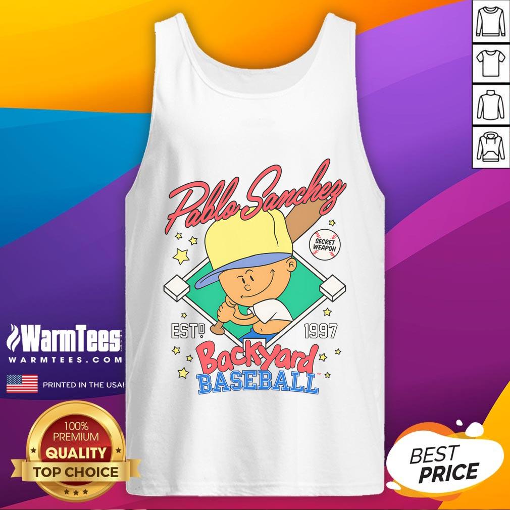 Awesome Pablo Sanchef Backyard Baseball Secret Weapon Est 1997 T-Shirt - Image 4