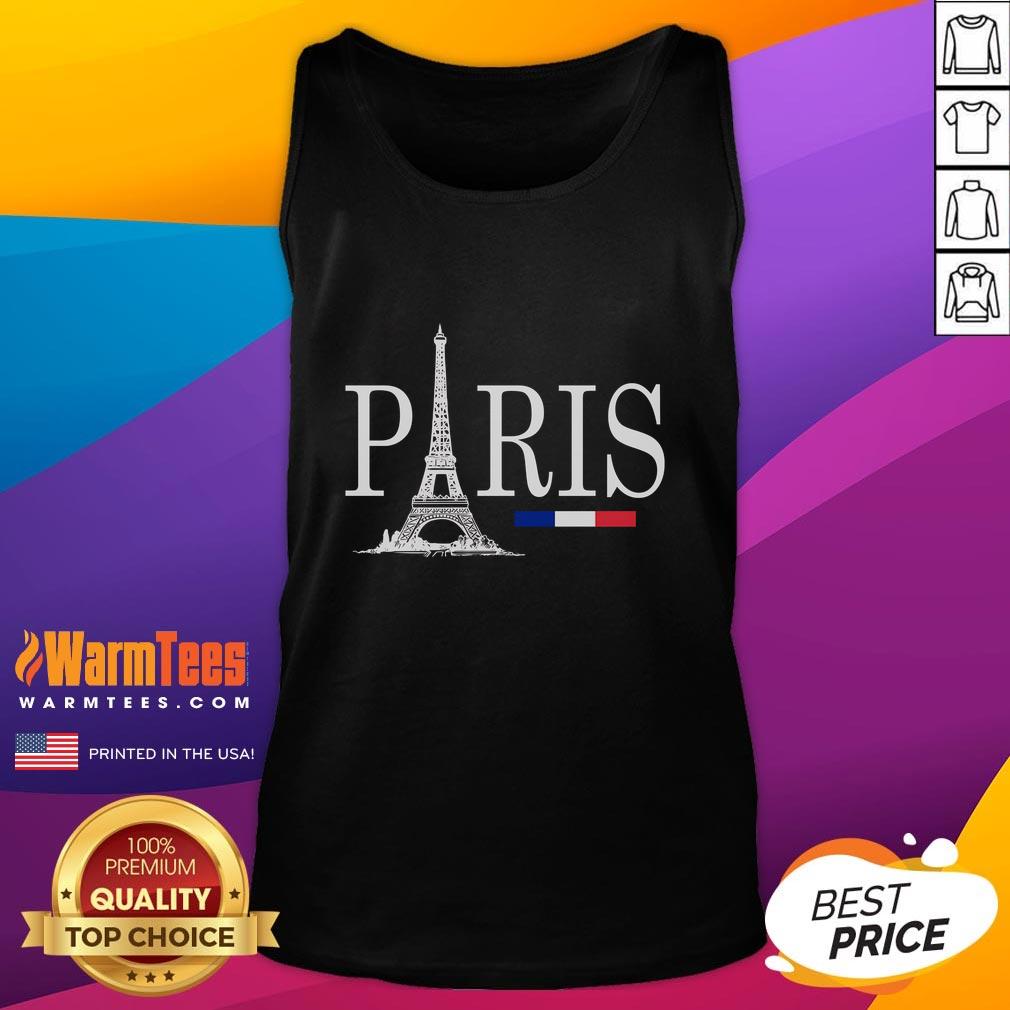 Awesome Paris Eiffel Tower France Flag Logo T-Shirt - Image 4
