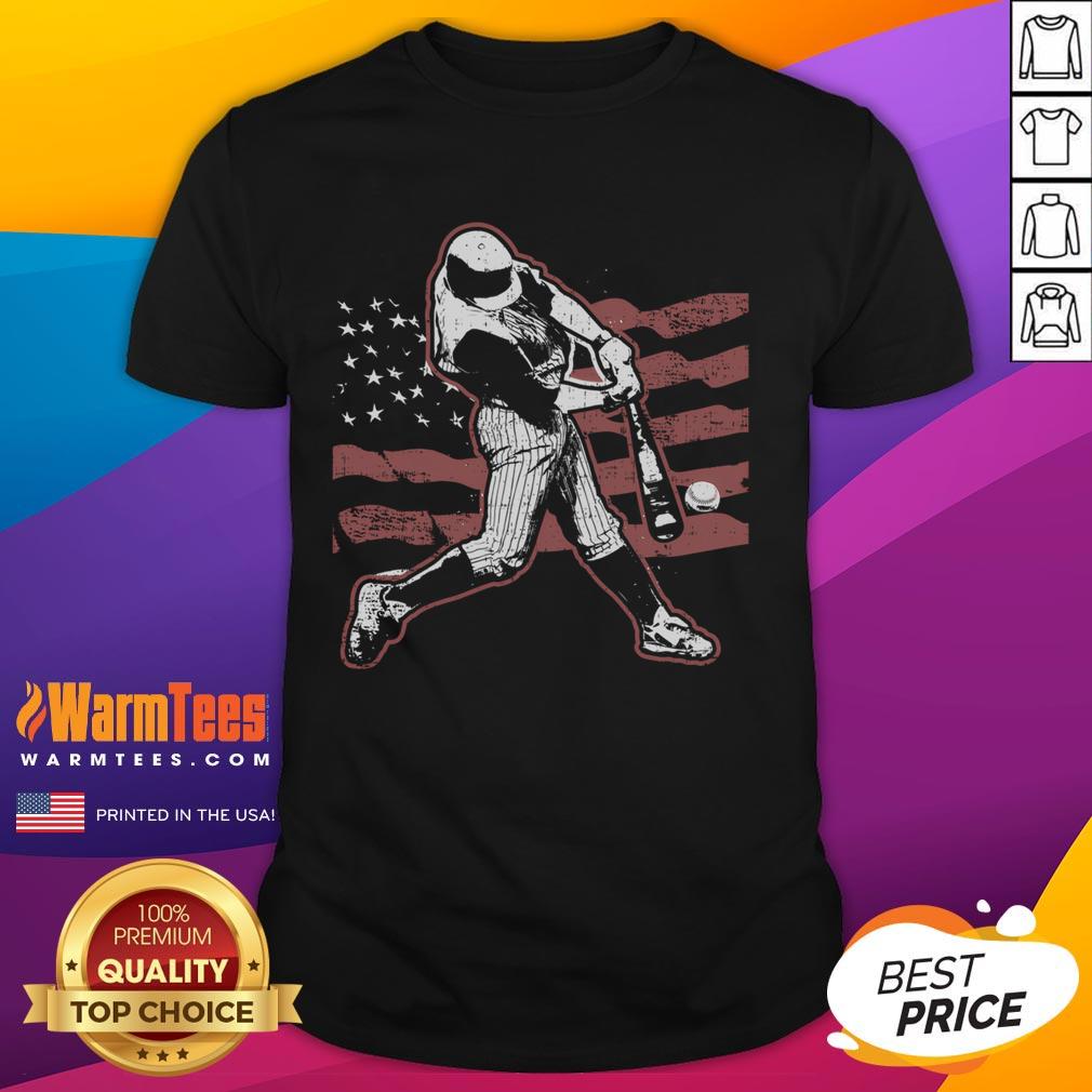 Awesome Patriotic American Flag Baseball T-Shirt