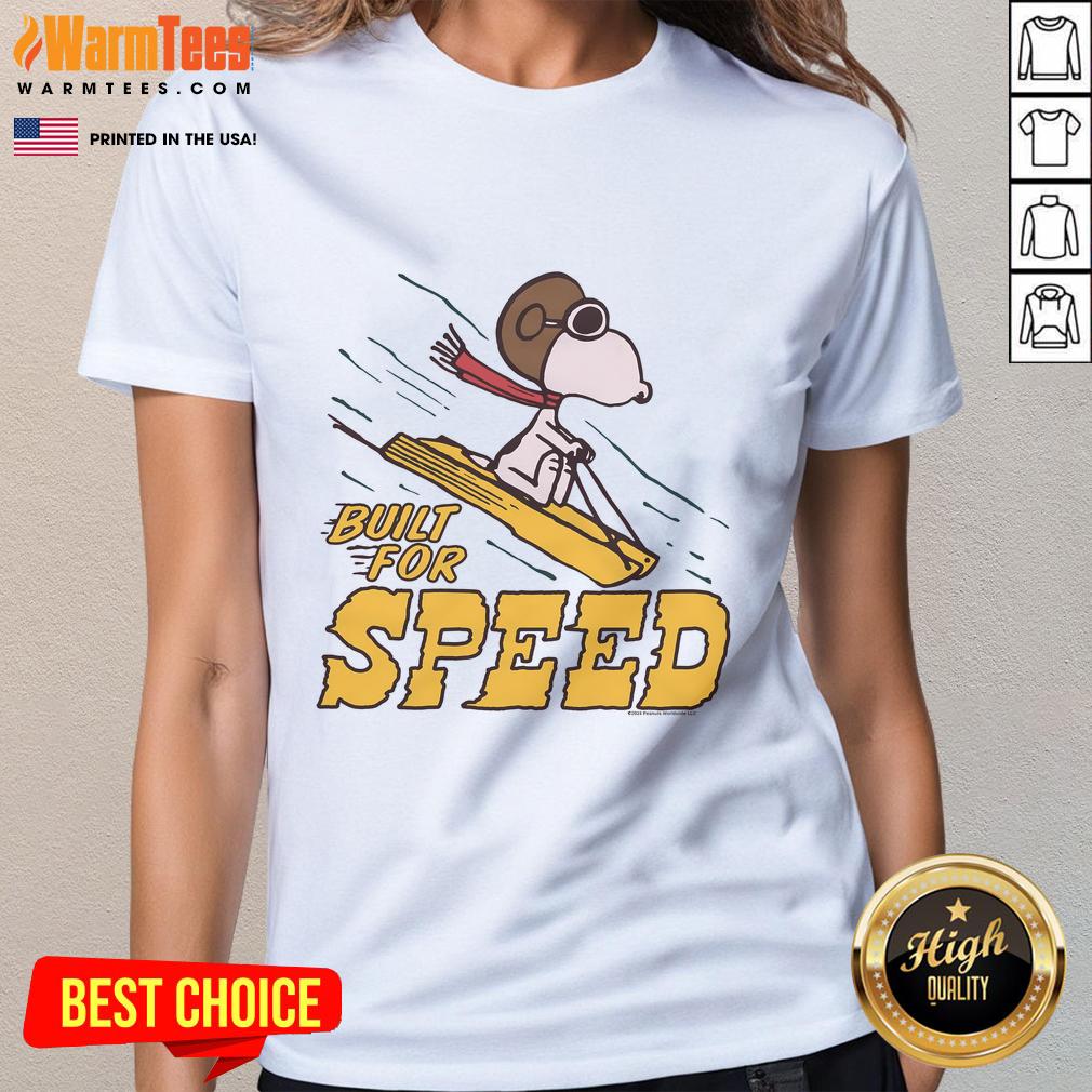 Awesome Peanuts Snoopy Built For Speed T-Shirt - Image 3