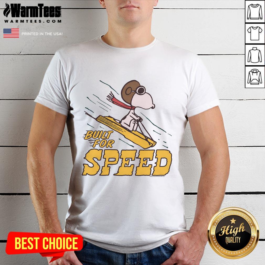 Awesome Peanuts Snoopy Built For Speed T-Shirt